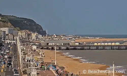 Hastings Pier in English Channel