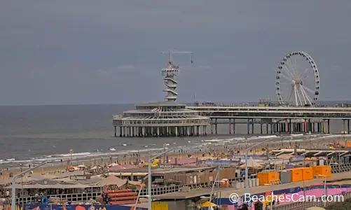 Scheveningen Beach on Hague in South Holland