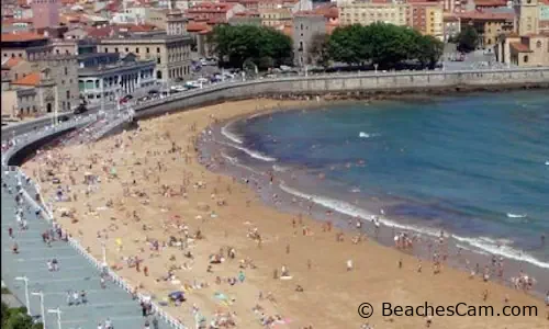 Playa de San Lorenzo Beach in Gijón