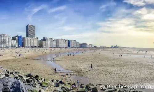 Oostende Beach in West Flanders