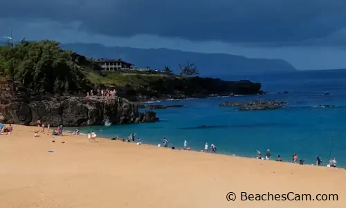 Waimea Bay of Oahu island